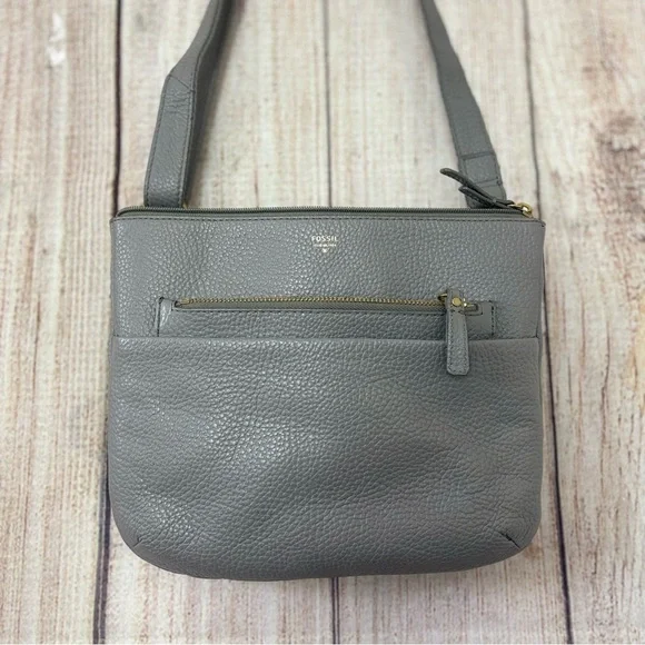 fossil Womens crossbody pebble leather bag - Picture 2 of 14